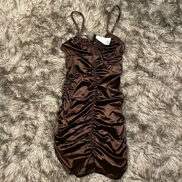 H&M Brown Mini Dress - Picture 1 of 4